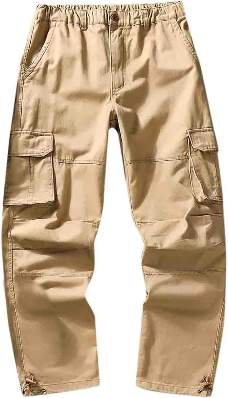 Cargo Sweatpants for Men Running Athletic Joggers with Pockets Men's Gym Training Jogger Pants Slim Fit Bodybuilding