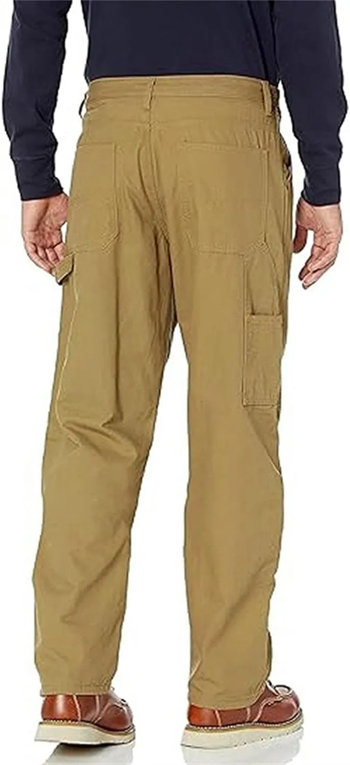 DGHM-JLMY Men's Slim Straight Stretchy Casual Pants Twill Carpenter Pant Loose Fit Utility Work Pant Trousers with Pockets