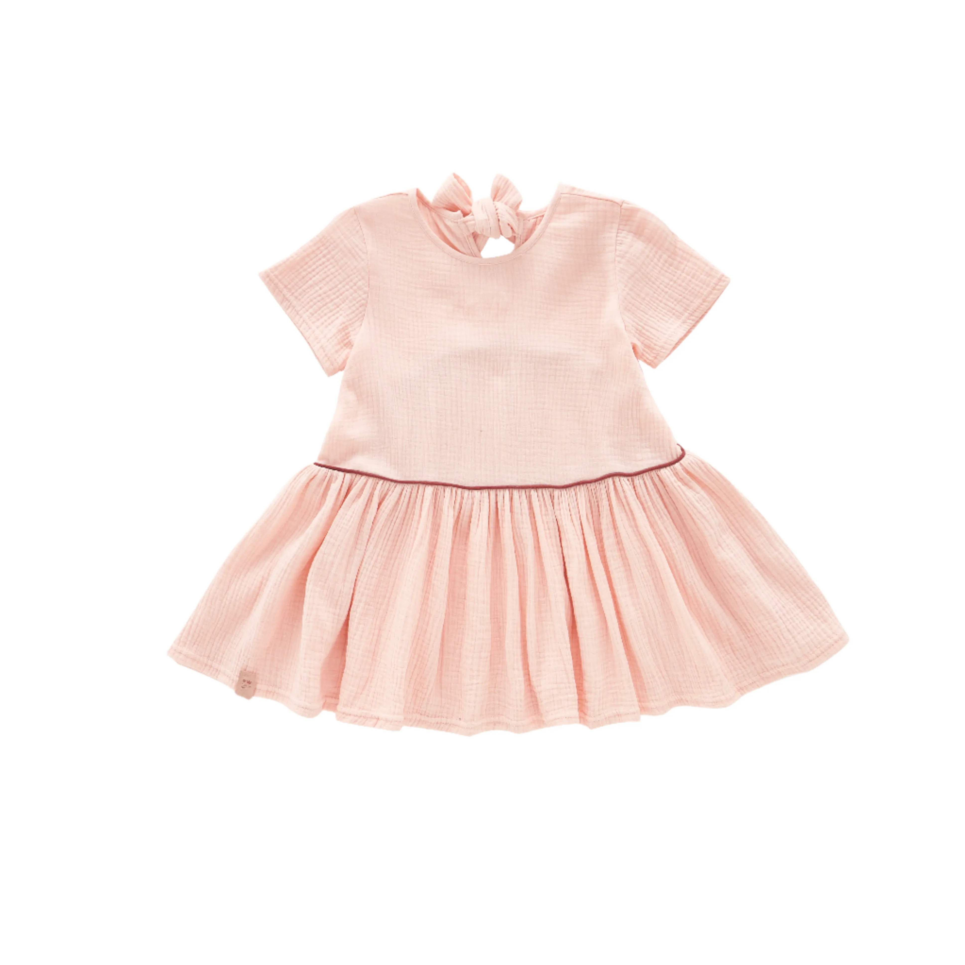 Girls Hi-Low Drop Waist Dress | Pink