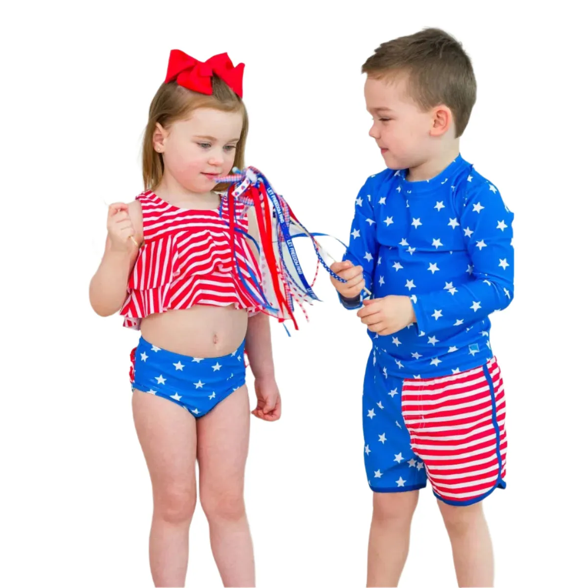 Girl's Stars & Stripes Swimwear