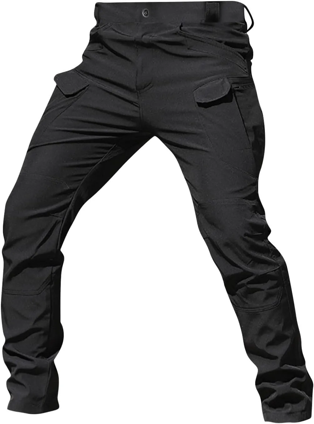 GOFULY Cargo Pants Men Hiking Ripstop Stretch Work Pants Multi Pockets Regular Fit Pants Outdoors Trousers Tactical