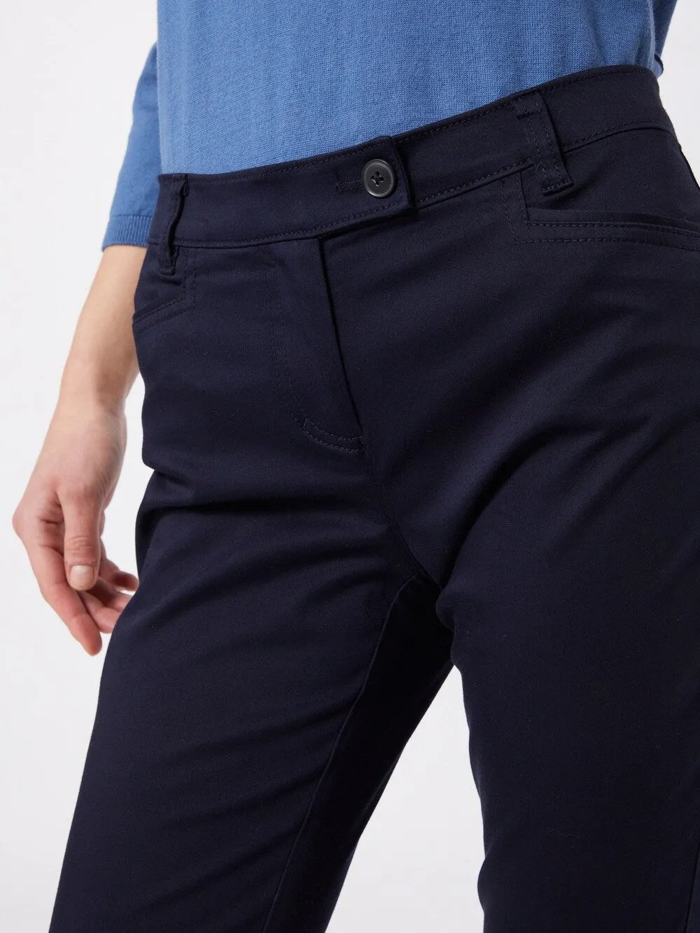Marc OPolo Laxa slim trousers, dark blue