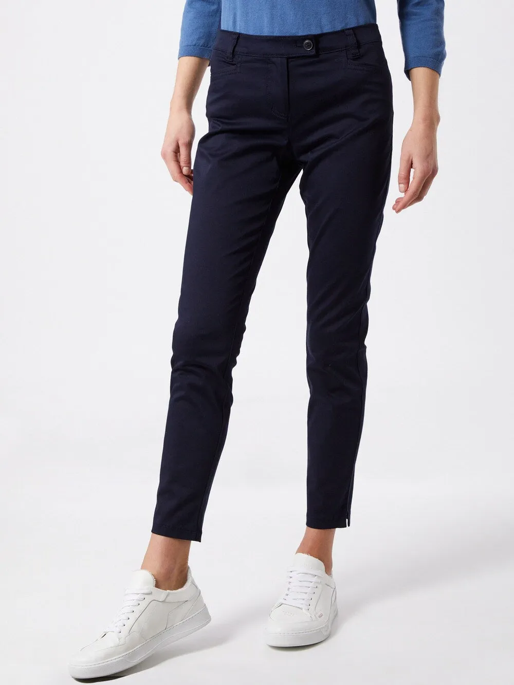 Marc OPolo Laxa slim trousers, dark blue
