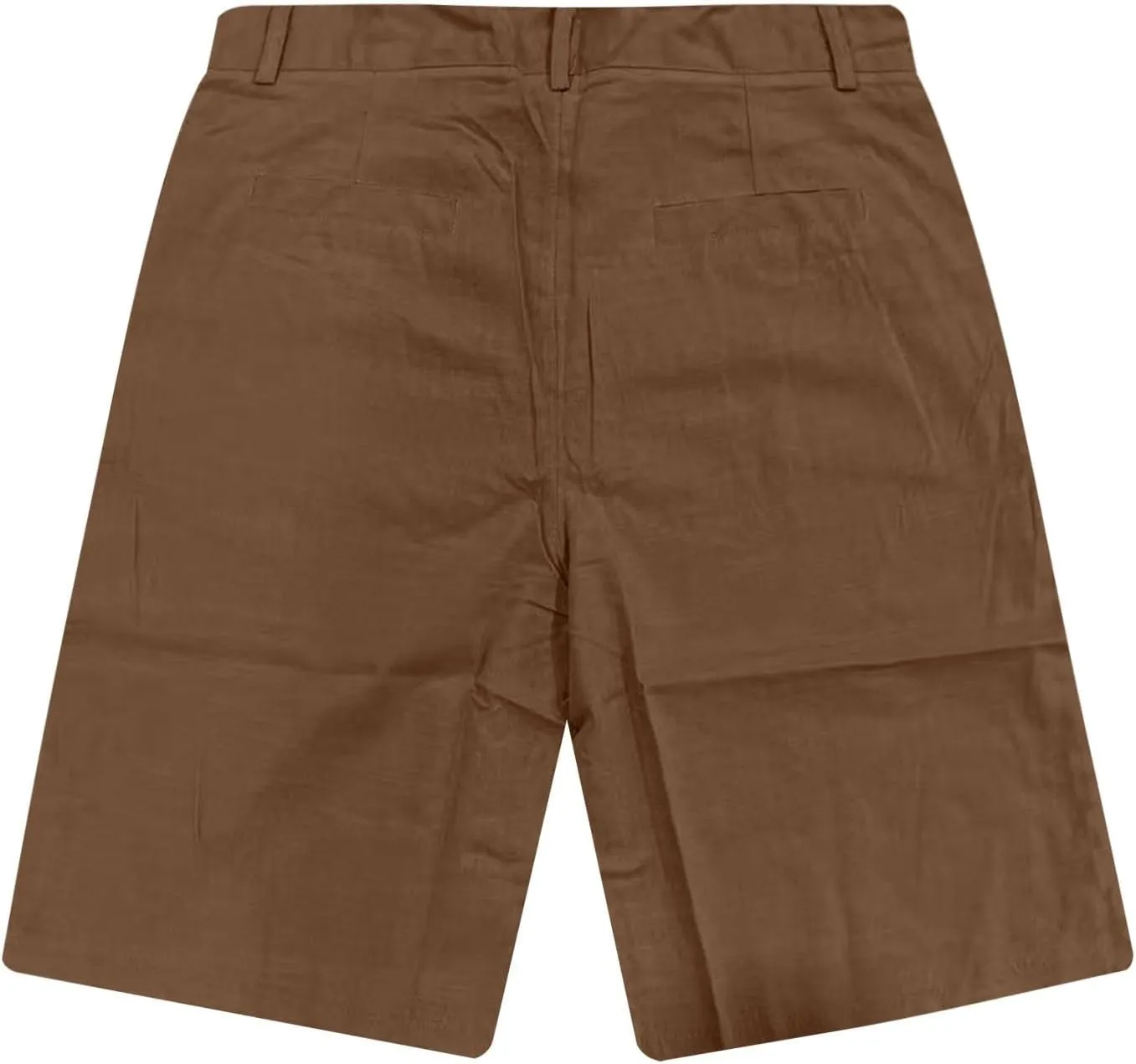 Mens Cotton Linen Shorts Solid Color Lightweight Breathable Summer Casual Lounge Shorts