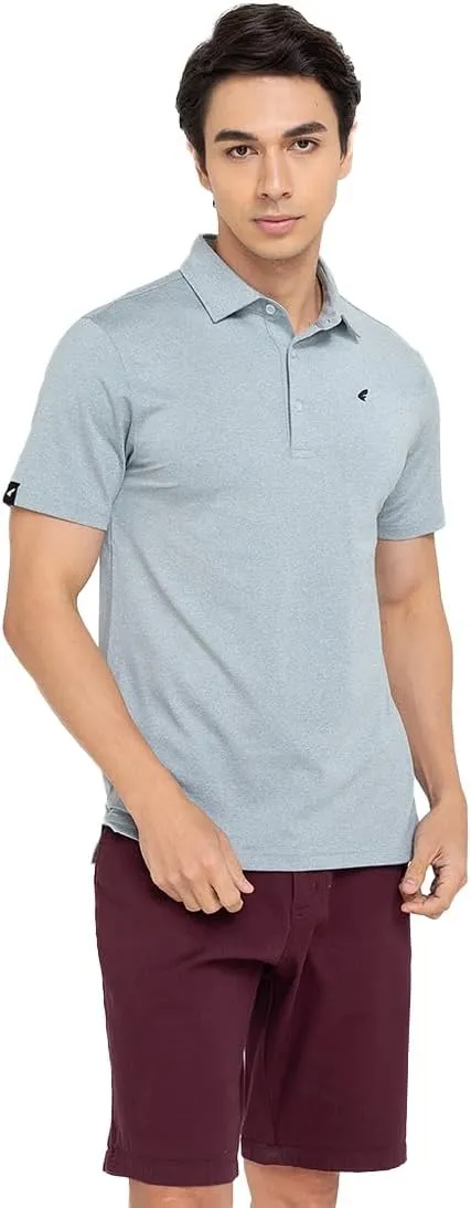 Mens Golf Polo Shirt Lightweight & Quick Dry UPF 50  Flat-Knit Collar Polo Shirts for Men (S, M, L, XL, XXL)- Dry Fit