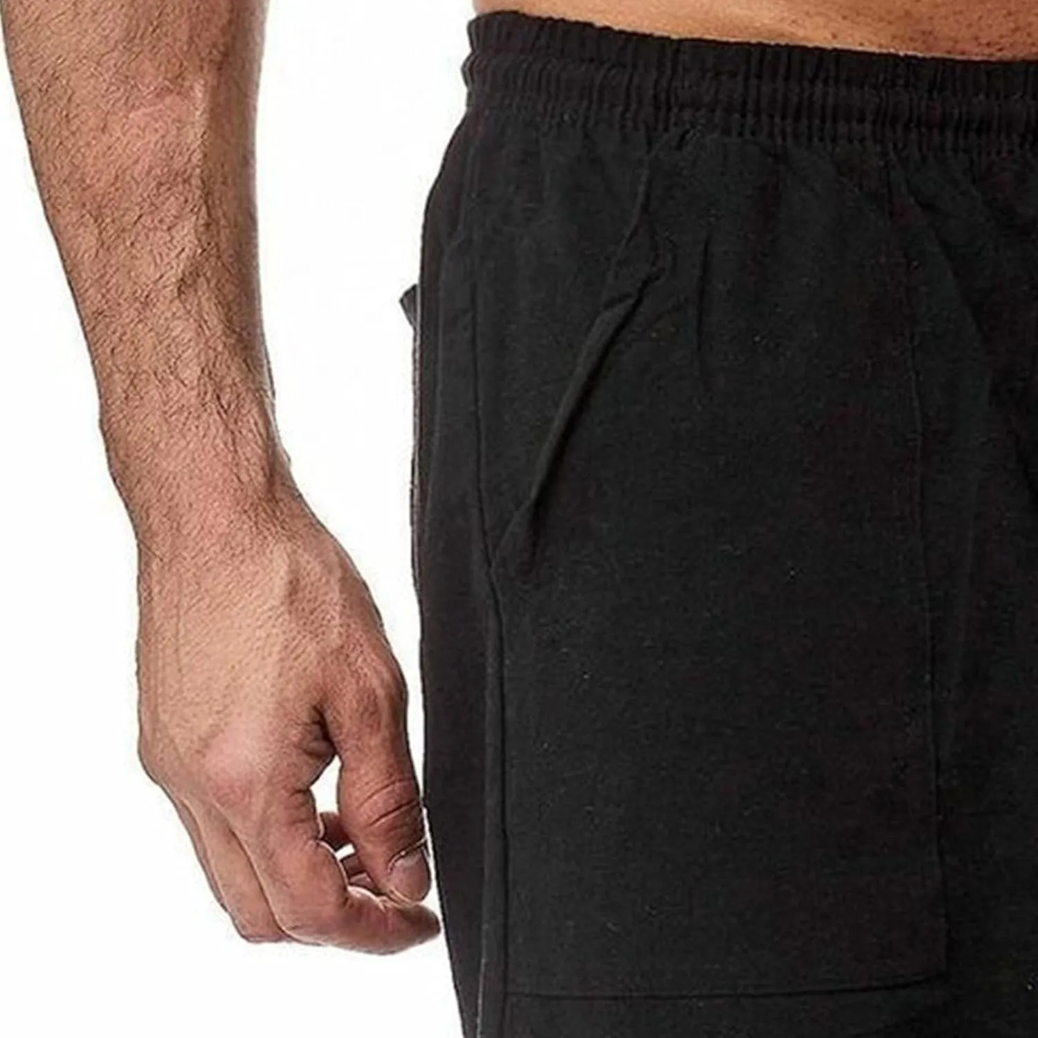 Men's Lounge Cotton Linen Long Leisure Shorts Casual Breathable Track Shorts Marathon Performance Beach Shorts
