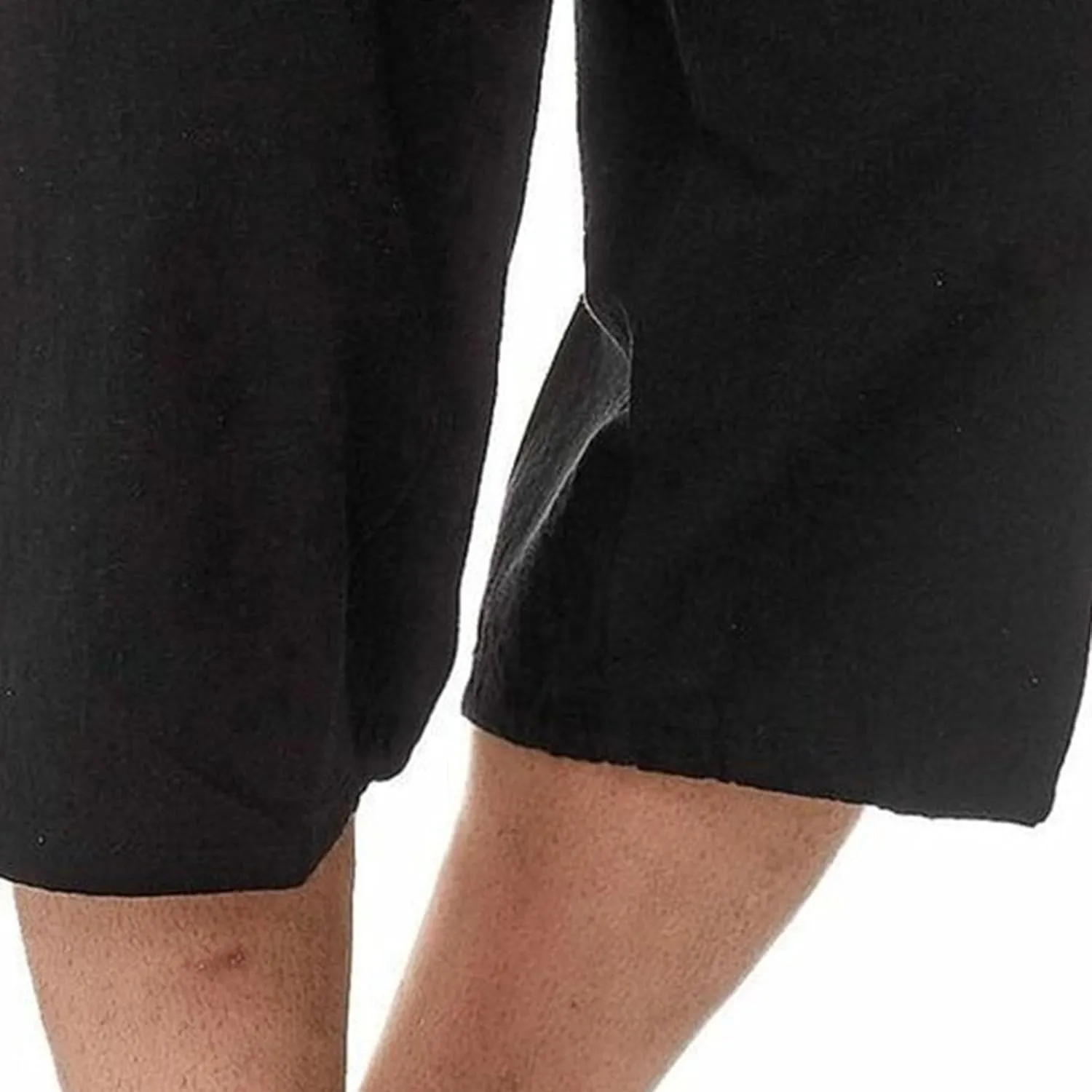 Men's Lounge Cotton Linen Long Leisure Shorts Casual Breathable Track Shorts Marathon Performance Beach Shorts