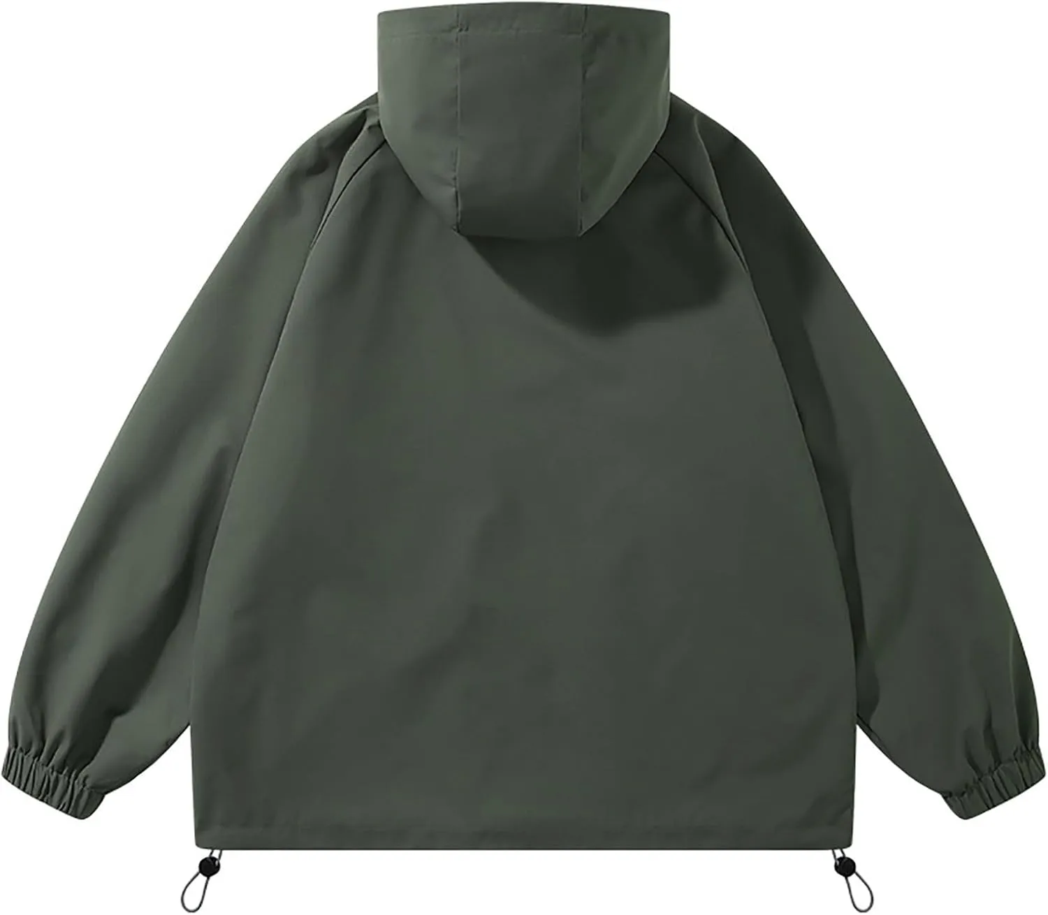 Men's Rain Jacket Waterproof Hooded Lightweight Breathable Active Outdoor Raincoat for Outdoor Cycling Hiking Running