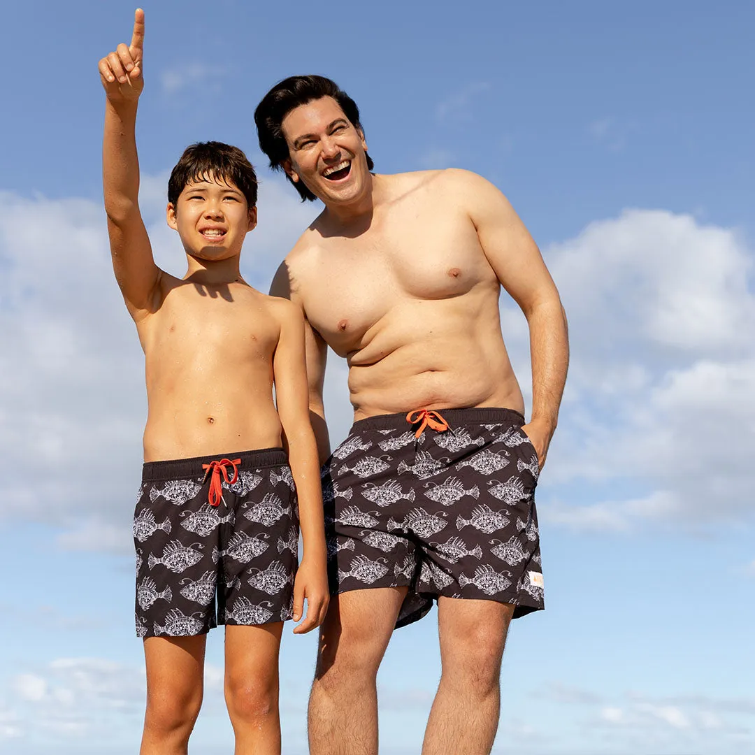 Men's Stretchy Trunks: Anglerfish