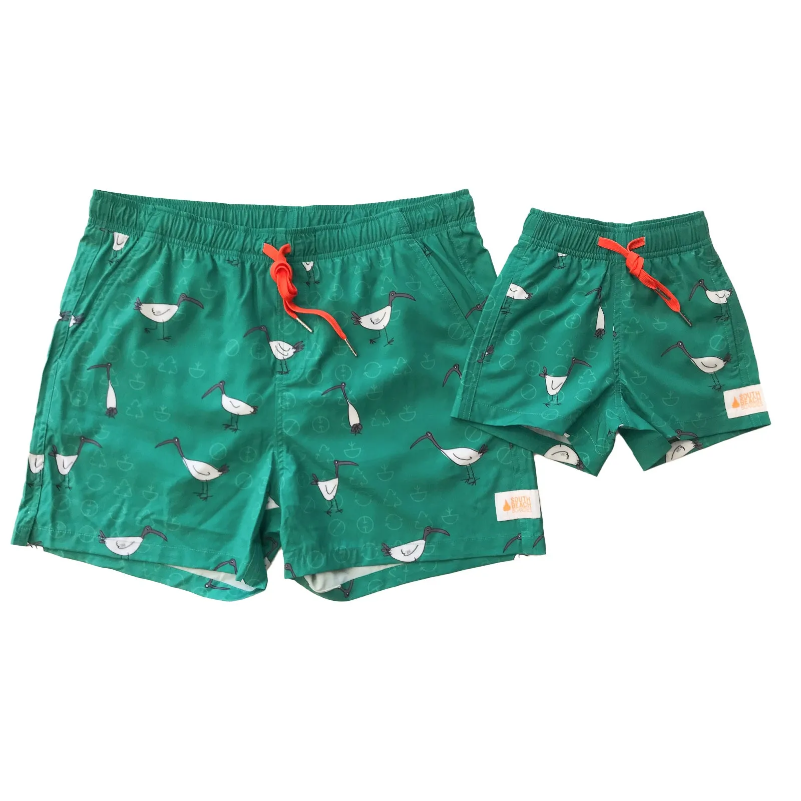 Men's Stretchy Trunks: Bin Chickens