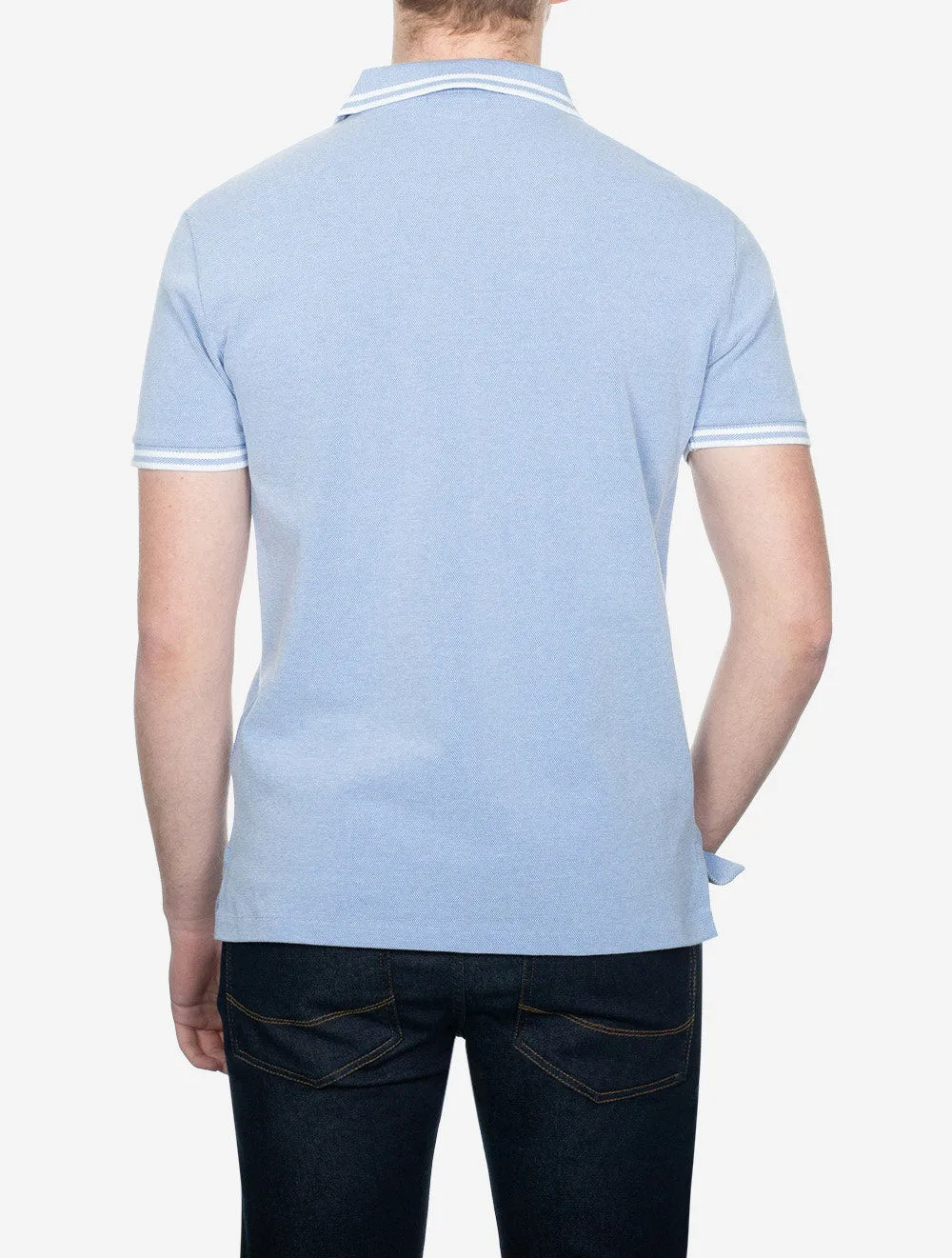 Oxford Pique Polo Harbor Island Blue