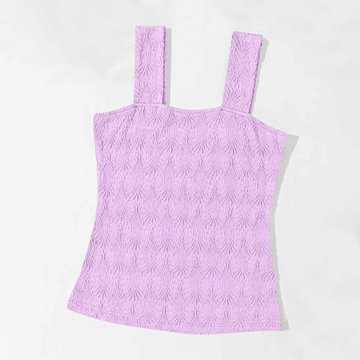 Summer Crop Tops Sexy Square Neck Tank Top Women Cute Floral Going Out Shirts Slim Fit Cropped Cami Blouse