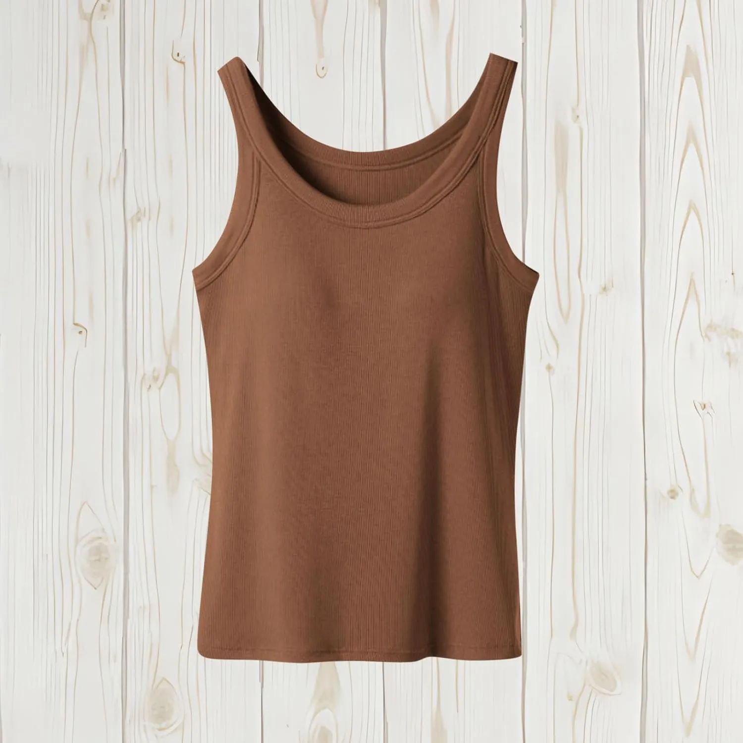 Tank Top for Women with Built in Bra Sleeveless Workout Camisole Shirts Loose Fit Basic Padded Summer Tops Clothes