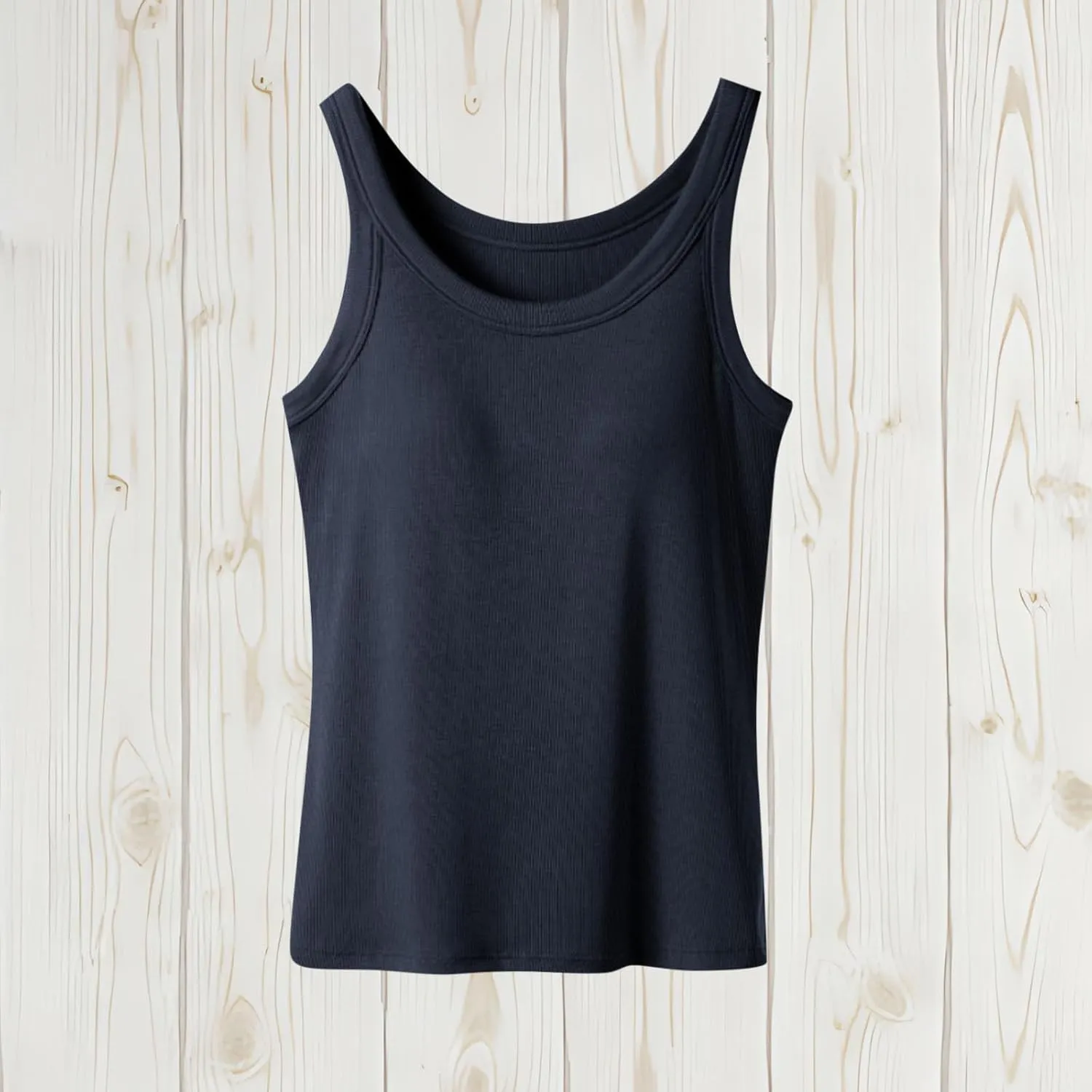 Tank Top for Women with Built in Bra Sleeveless Workout Camisole Shirts Loose Fit Basic Padded Summer Tops Clothes