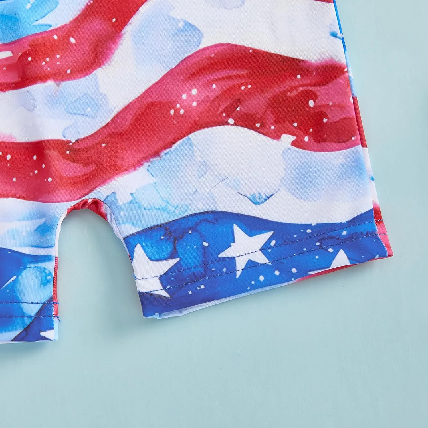 Toddler Infant Baby Boy 4th of July Swimsuit Newborn Rash Guard Boys Girls One Piece Zipper Bathing Suit Swimwear with Hat