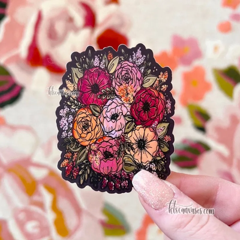 Vibrant Florals Sticker